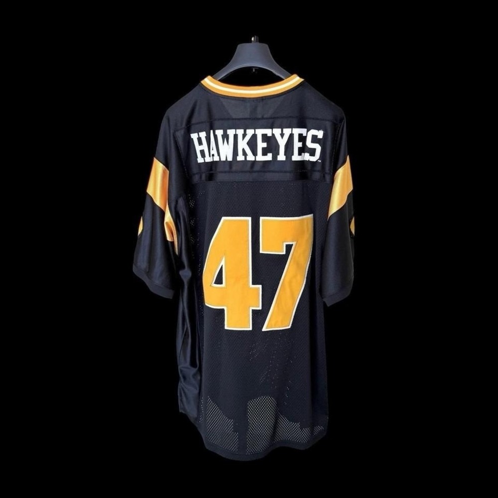 Iowa Hawkeyes Vintage 90's Majestic Football Jersey XL/XXL Black #47